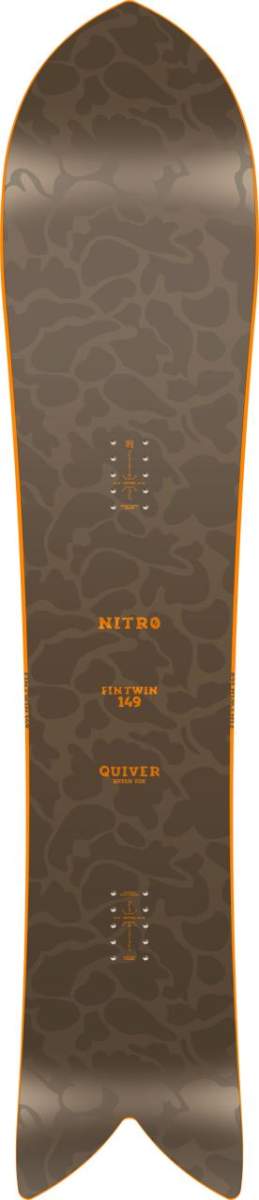 Nitro Snowbaords Men's Fintwin BRD, Powderboard, Tapered