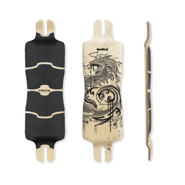 Bustin Sportster Deck Dragon Natural Maple