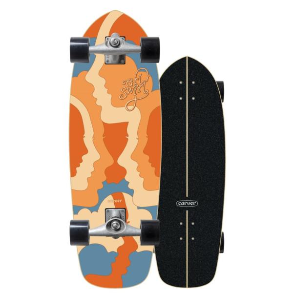 Carver Skateboards Girlswirl Silhouette Surfskate 29.5" CX RAW