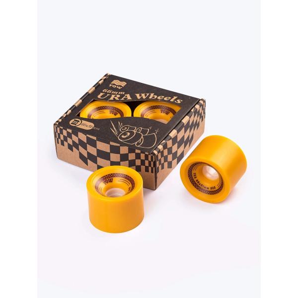 YOW Ura Wheels 66mmx51mm Mustard SHR 80a Wheels Pack