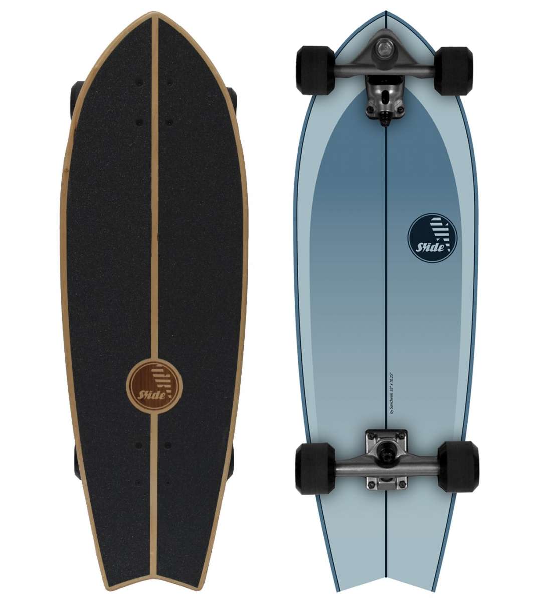 スケートボード SLIDE Surf Skateboards size32 Tuna Slide Surfskate FISH MARRAJO 32 - UrbanBoarding Skateboard Shop