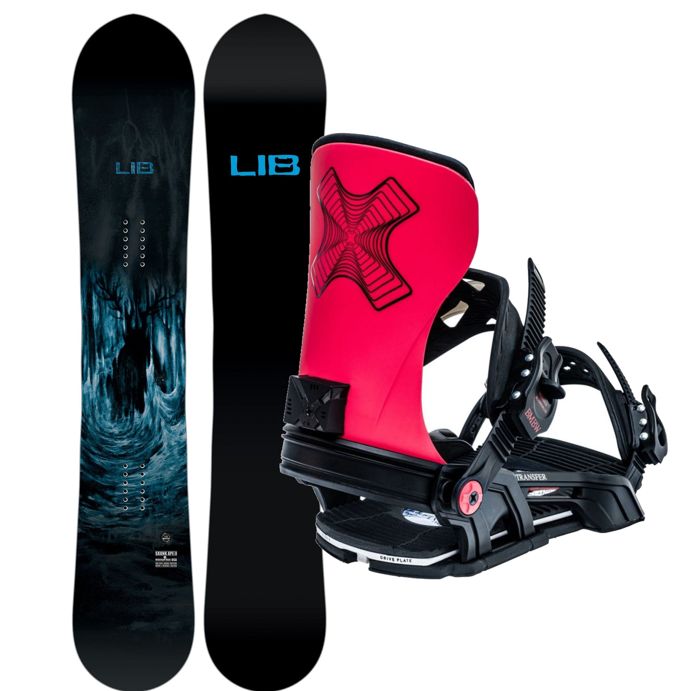 Lib Tech x Bent Metal Skunk Ape II Transfer Snowboard Set 2024 | Lib