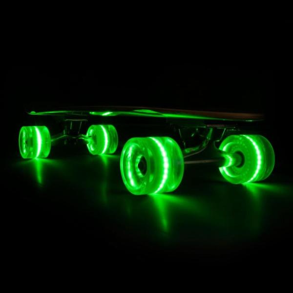 SUNSET Flare LED Wheels Set 65mm 78a green