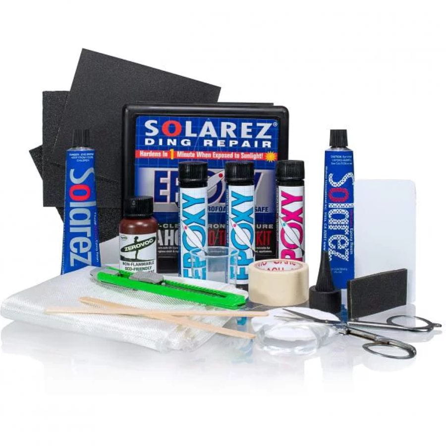 JOBE Polyester Weenie Travel Kit - Set Di Riparazione In Fibra Di Vetro Per Wakeboard, Skimboard E Sport Acquatici, Con Stucco UV E Tampone Abrasivo - 3