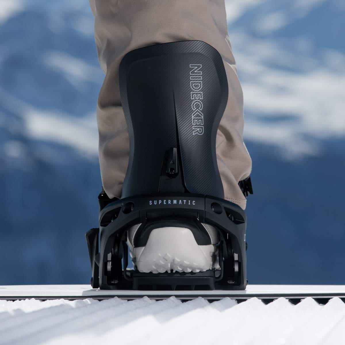 スノーボード NIDECKER SUPERMATIC Nidecker supermatic carbon black - Supermatic bindings nidecker