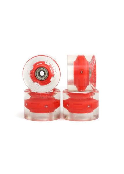 SUNSET Flare LED Wheels Set 69mm 78a red