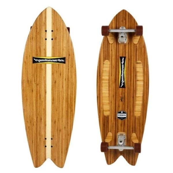 Hamboards Pescadito 43" Bamboo Surf Skate Complete