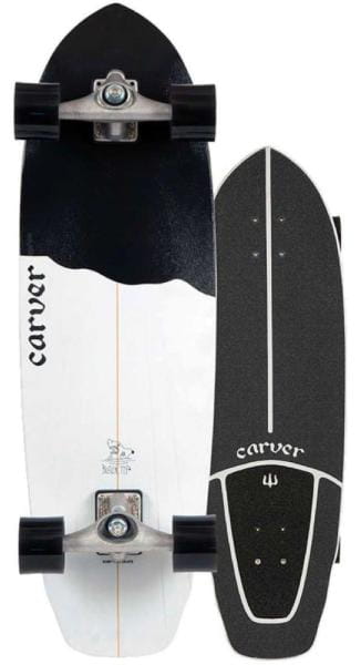 CARVER Black Tip 32.5" Surfskate Complete