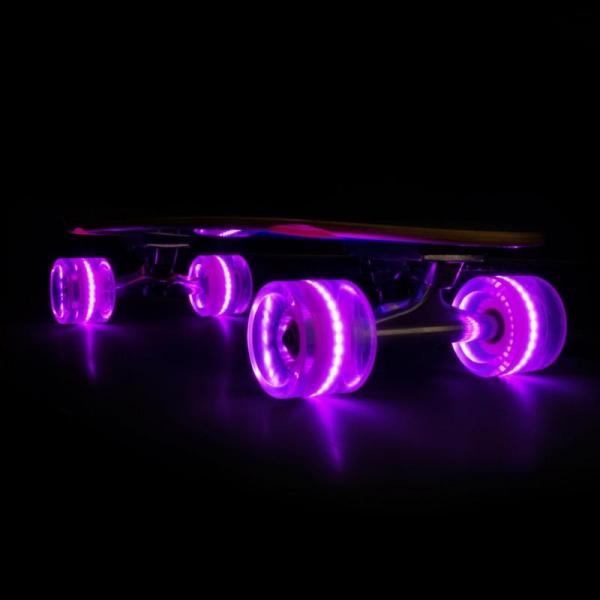 SUNSET Flare LED Wheels Set 65mm 78a pink
