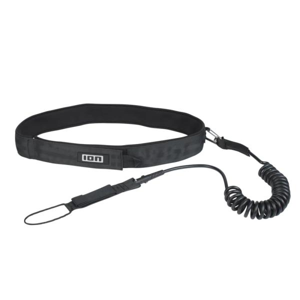 ION Wing/SUP Leash Core Coiled Hip - S-M(8'), BLACK