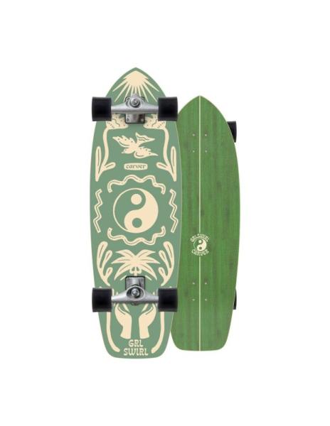 Carver Skateboards Girlswirl Yang Yin Surfskate 31" CX 4