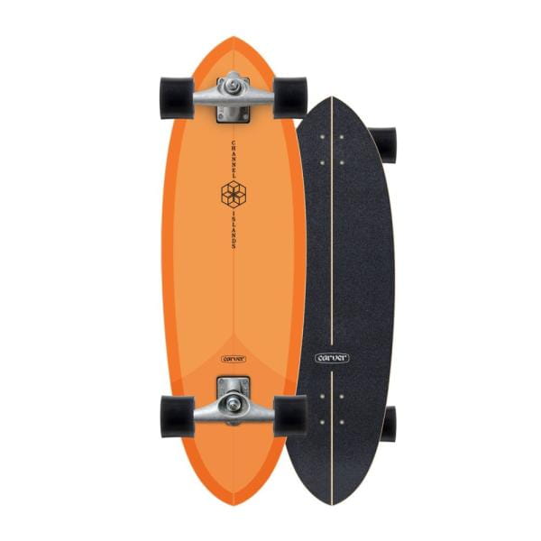 Carver Channel Islands Mid - Orange 31.75" Surfskate Complete