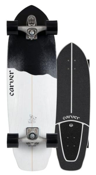 CARVER Black Tip 32.5" Surfskate Complete