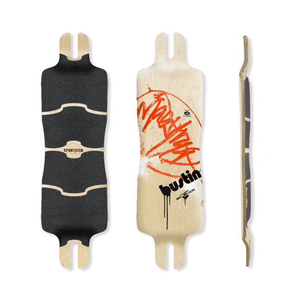 Bustin Sportster Deck Quicktag Natural Maple