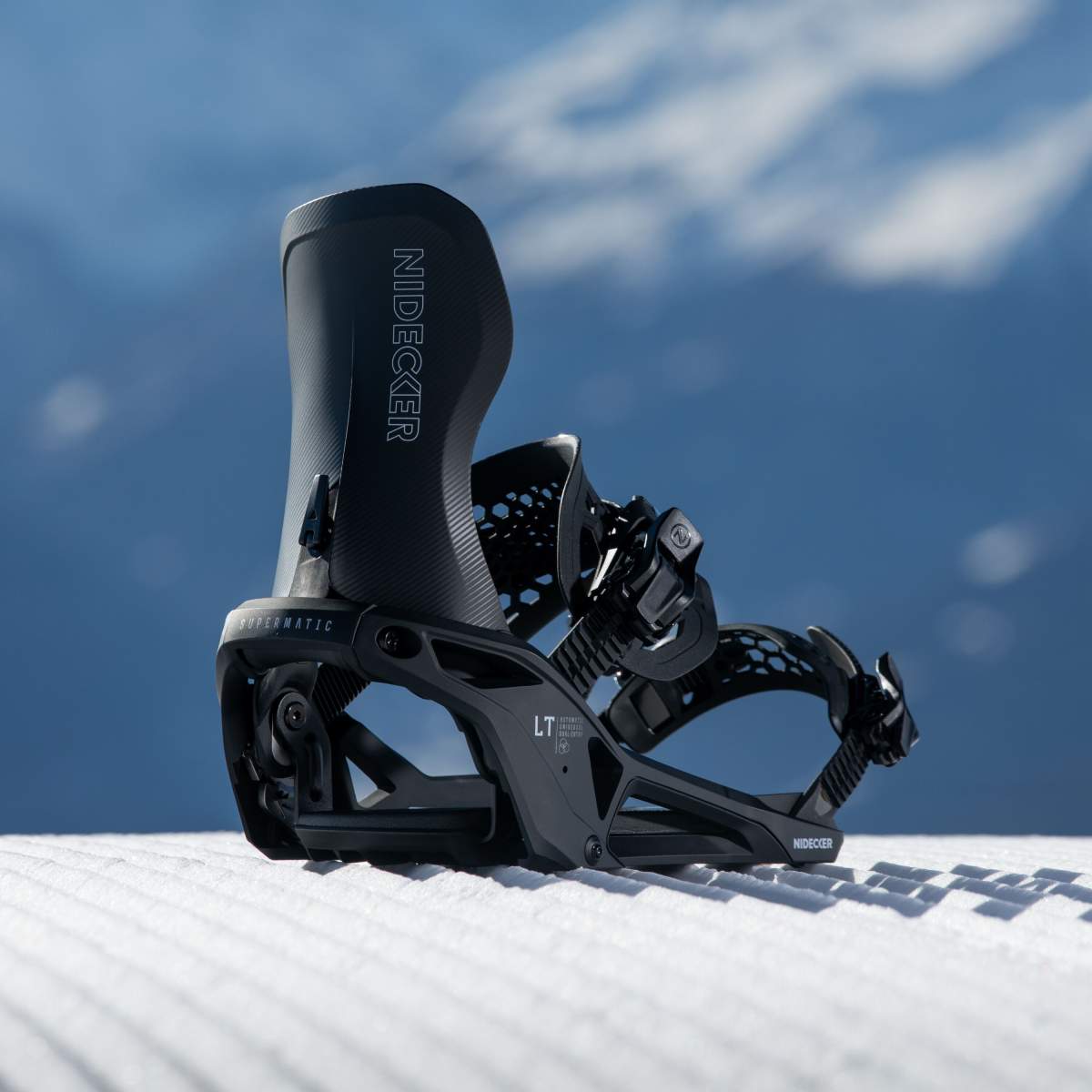 スノーボード NIDECKER SUPERMATIC BLACK 23-24 M Nidecker Supermatic LT Bindings - Black – Boardomshop