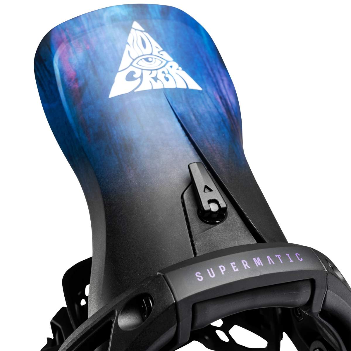 Nidecker Supermatic LT Fixations Snowboard – Double Entrée, Pédale Talon, Réglage Sans Outil – Taille M, Noir